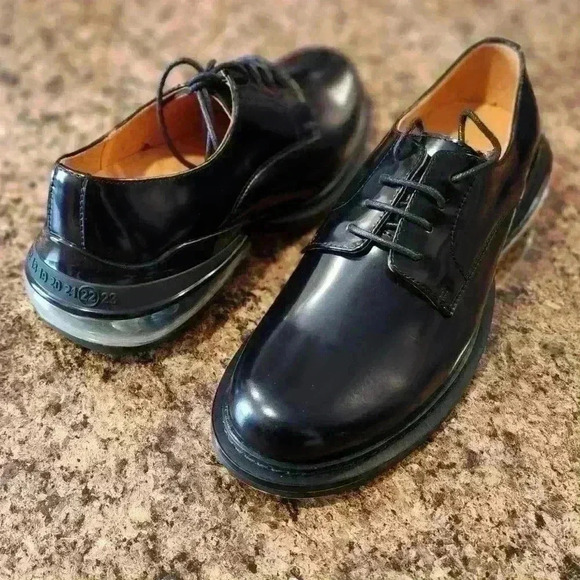 Jiniwu Vanguard Men's Black Leather Derby Shoes Size EU40 / US10 NWOB - Picture 4 of 9